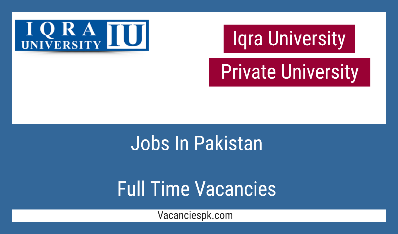 Iqra University Jobs