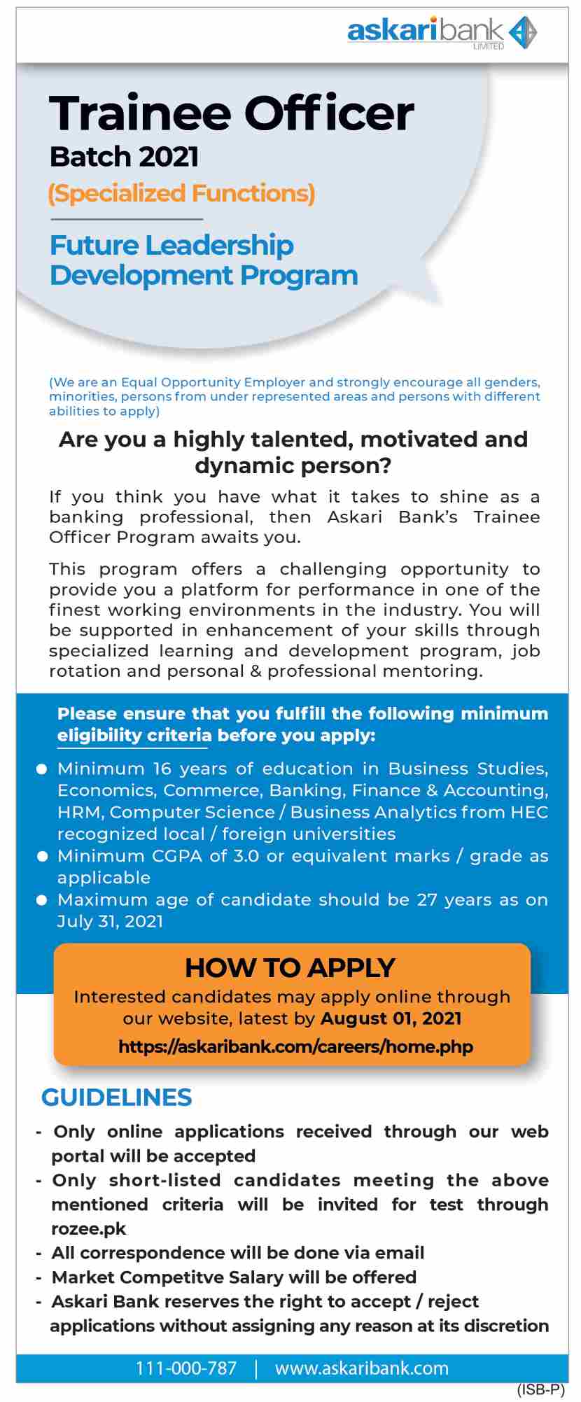 Askari Bank Jobs