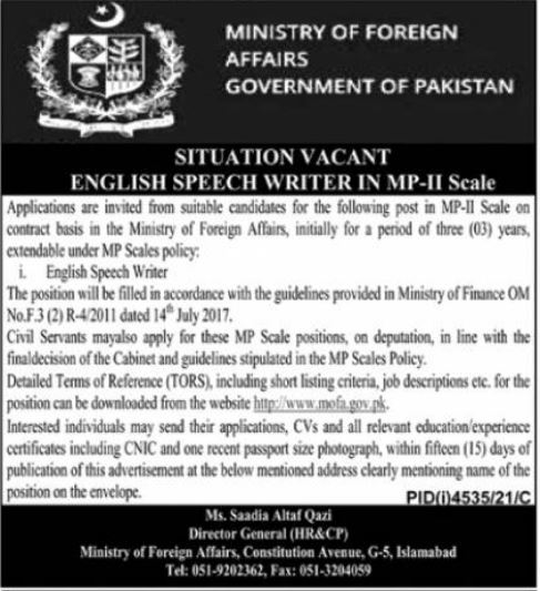 MOFA Jobs