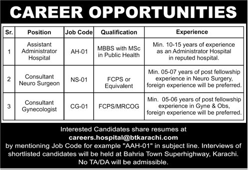 Bahria Town Jobs