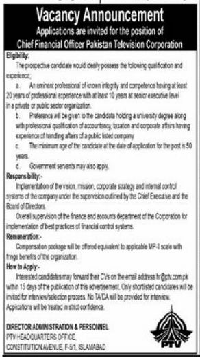 PTV Jobs