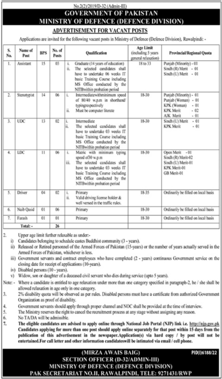 Ministry of Defence Jobs