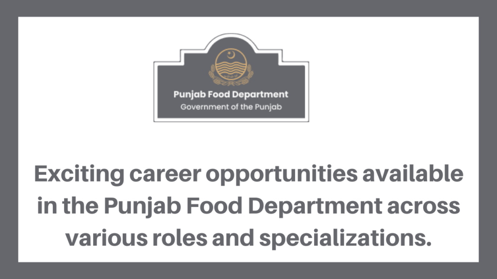 Punjab Food Department Jobs